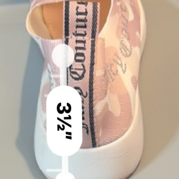 SIZE 9 Juicy Couture Avarie Knit Slip-on Joggers Sneakers - Pink Camo Studded - Picture 14 of 16